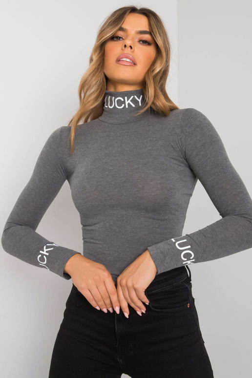 Tumši pelēka Fadila bruņurupuču blūze