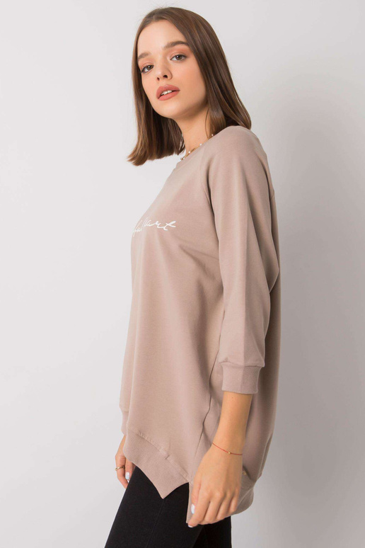 Tumši bēšs sieviešu sporta krekls bez...