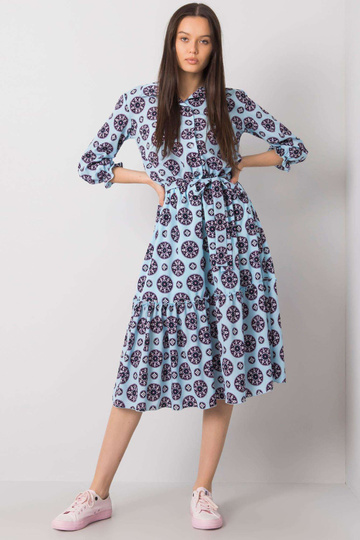 Zila kleita ar apdrukām... 2