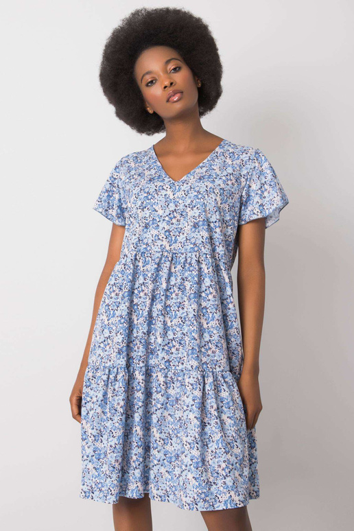 Zila volānu kleita Genevieve RUE PARIS Zila volānu kleita Genevieve RUE PARIS