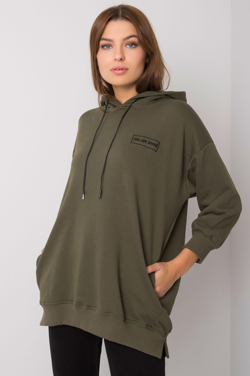 Haki krāsas sporta krekls ar kabatām... Haki krāsas sporta krekls ar kabatām...