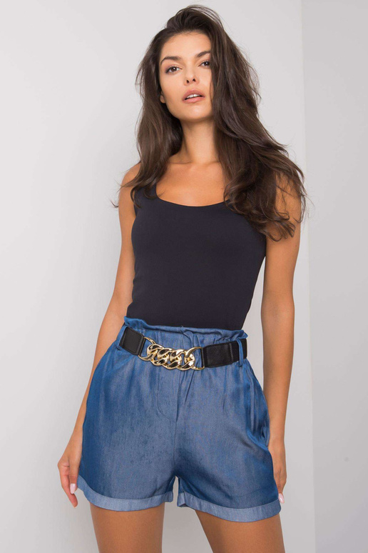 Tumši zili šorti ar svītru Marella Tumši zili šorti ar svītru Marella