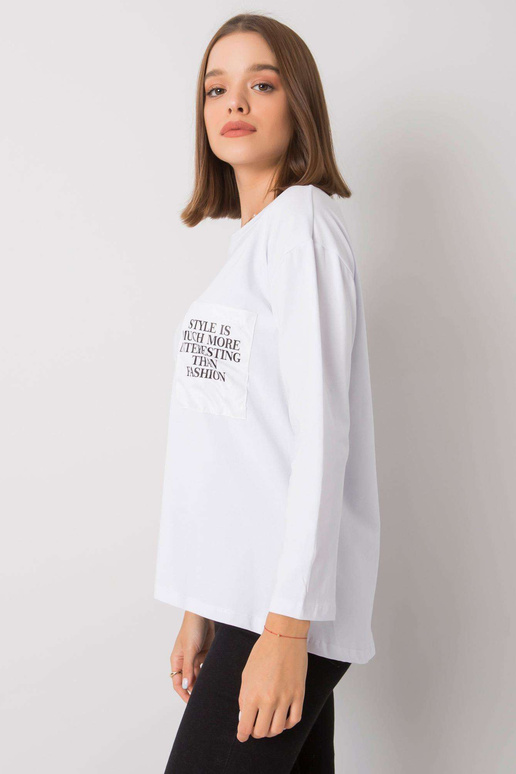 Balta blūze ar kabatiņu Tianna