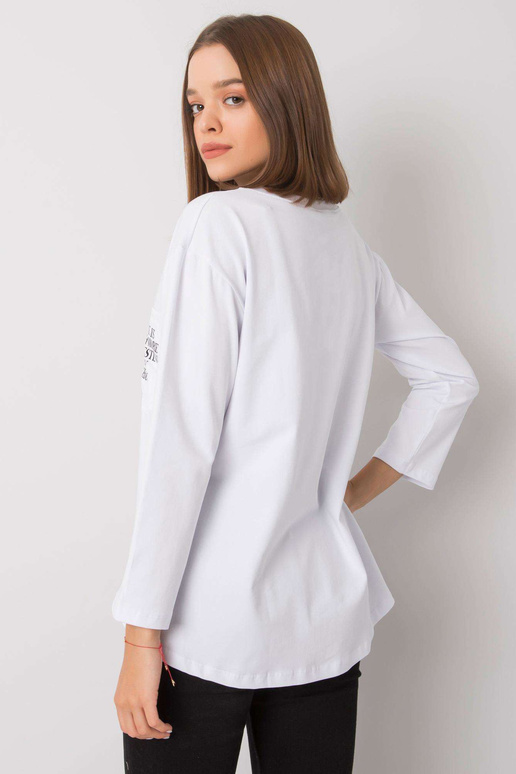 Balta blūze ar kabatiņu Tianna
