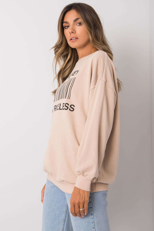 Bēšs sporta krekls ar Karis apdruku