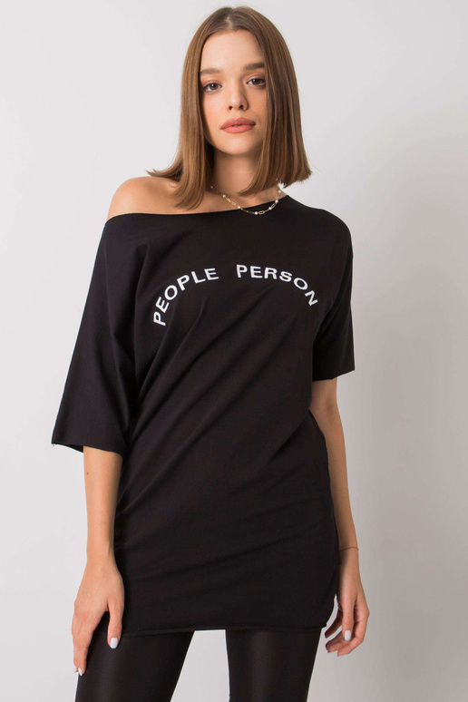 Aviana melna ikdienas blūze