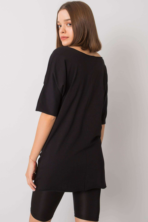 Aviana melna ikdienas blūze