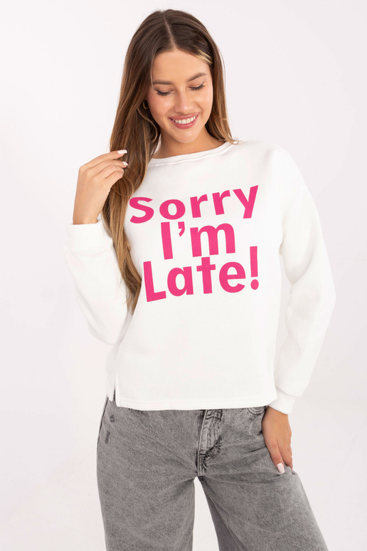 Ekrūrozā džemperis ar uzrakstu Kailee