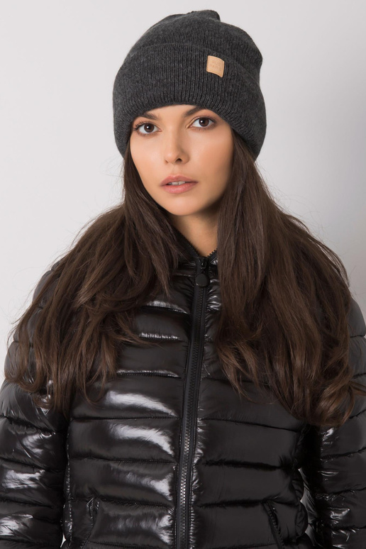 Tumši pelēka sieviešu cepure