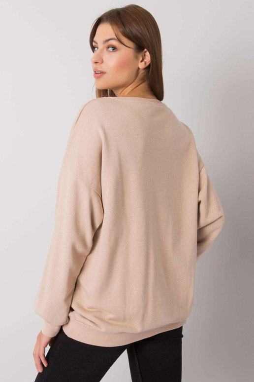 Bēšs sporta krekls ar Basile apdruku