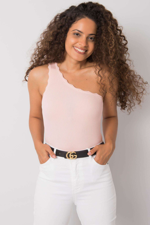 Gaiši rozā Haisley viena pleca tops