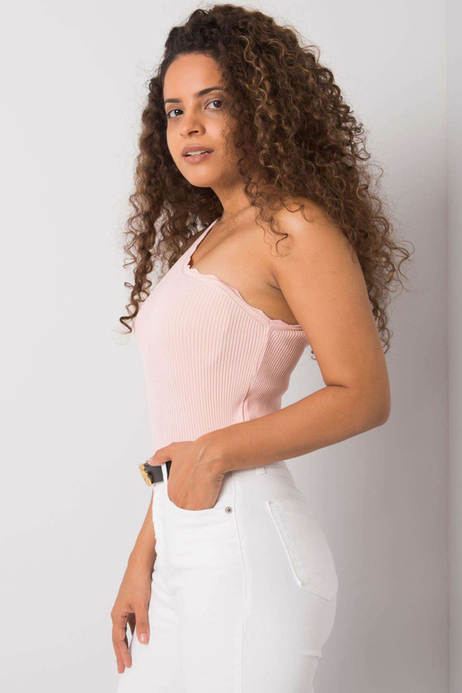 Gaiši rozā Haisley viena pleca tops