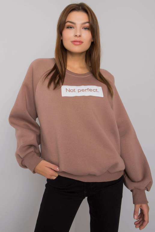 Tumši bēšs džemperis ar kapuci Jordy