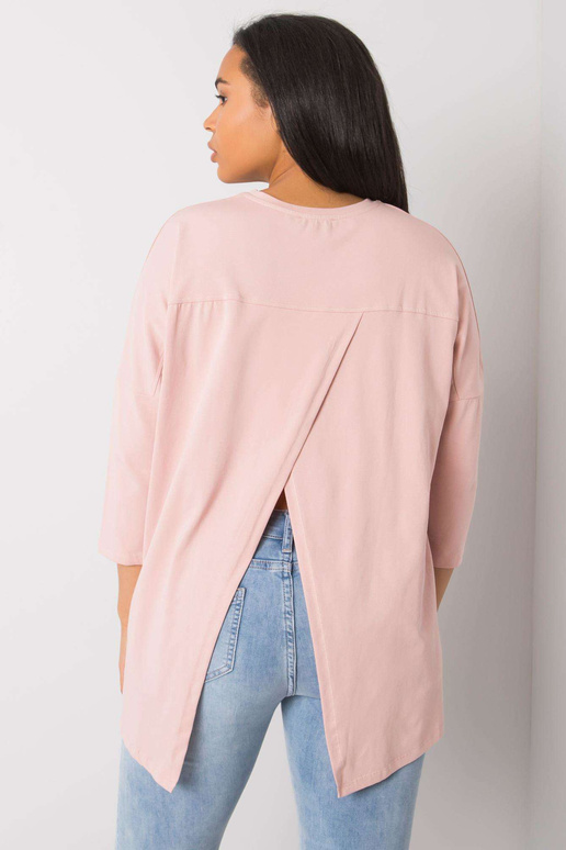 Netīri rozā plus izmēra blūze ar...