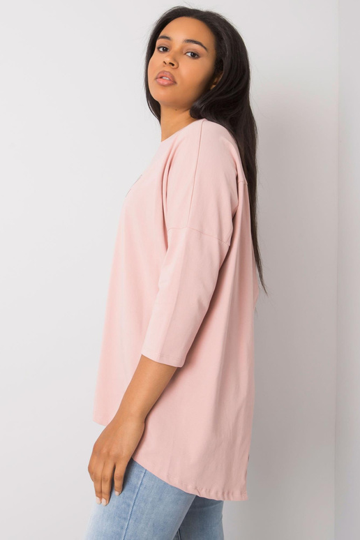 Netīri rozā plus izmēra blūze ar...
