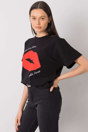 Melns T-krekls ar apdruku... 2