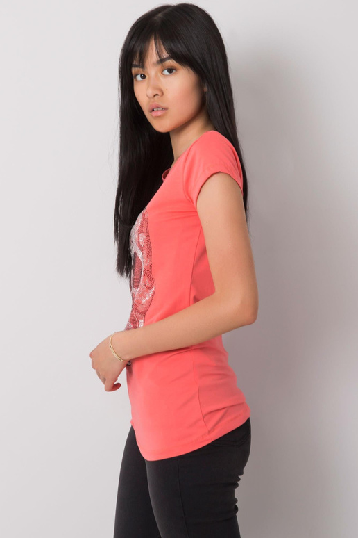 Koraļļu T-krekls ar galvaskausu