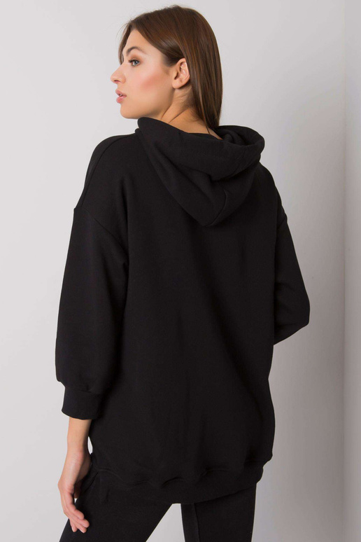 Melns Leora sporta krekls ar kabatām Melns Leora sporta krekls ar kabatām