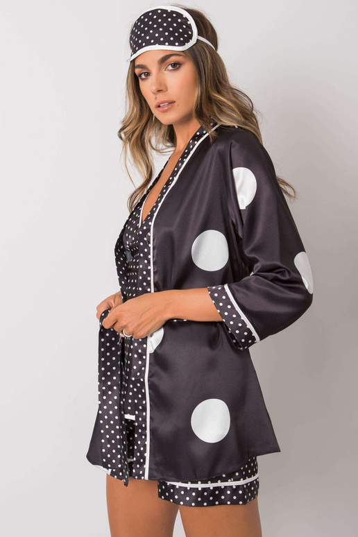 Melns sieviešu nakts komplekts