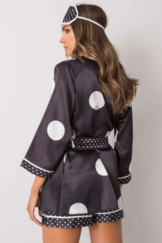 Melns sieviešu nakts komplekts