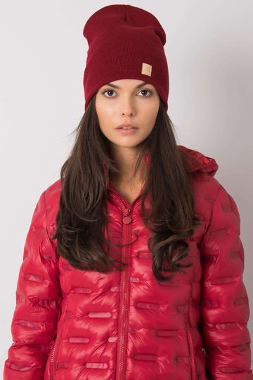 Bordo sieviešu beanie cepure 2