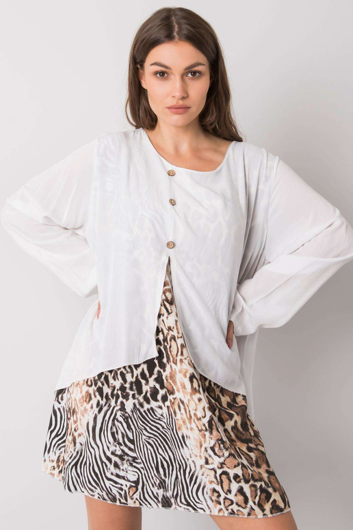 Gracilyn balta brīva kleita