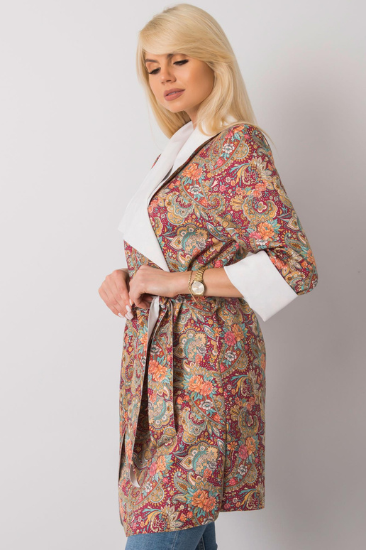 Bordo rakstains Aggie sieviešu mētelis