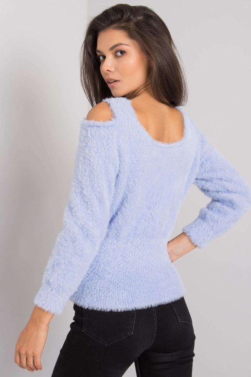 Gaiši zils džemperis ar izgriezumiem...