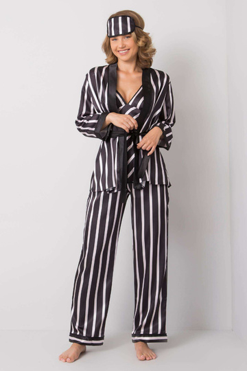 Melns svītrains gultas...