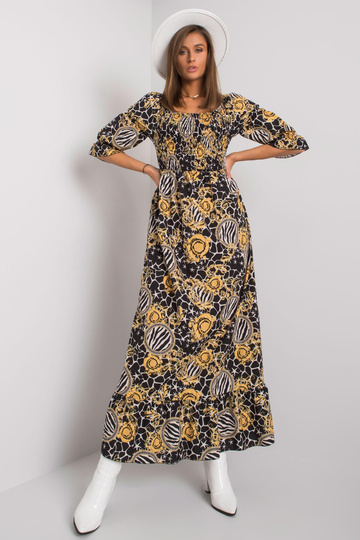 Melna un dzeltena raksta...