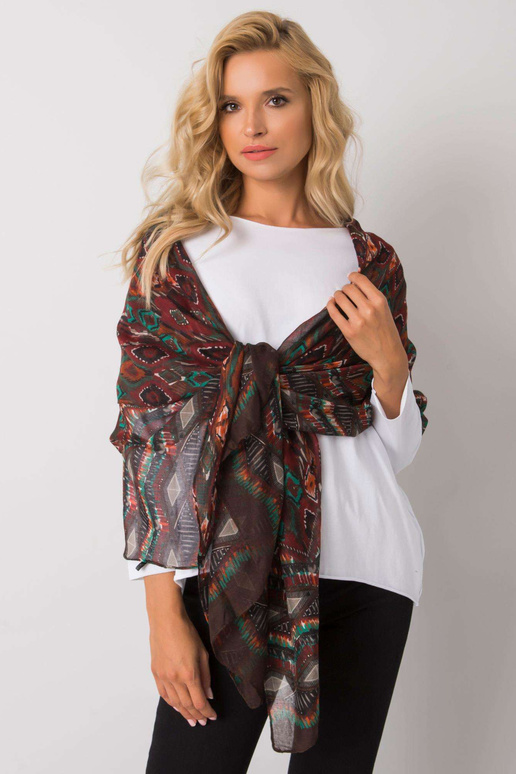 Brūna un zaļa raksta sieviešu strope