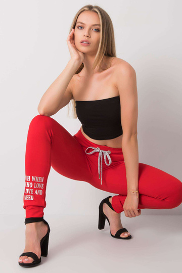 Sarkanas treniņbikses ar... 2