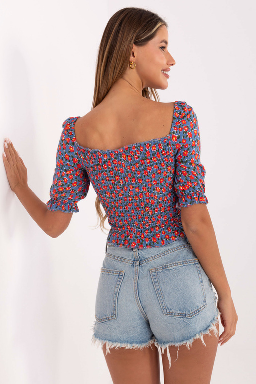 Zila blūze ar ziediem Kami RUE PARIS