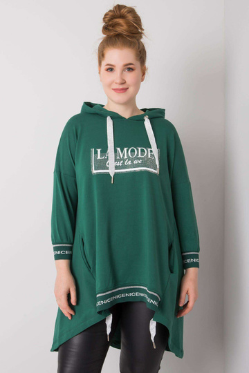 Tumši zaļš sporta krekls ar...