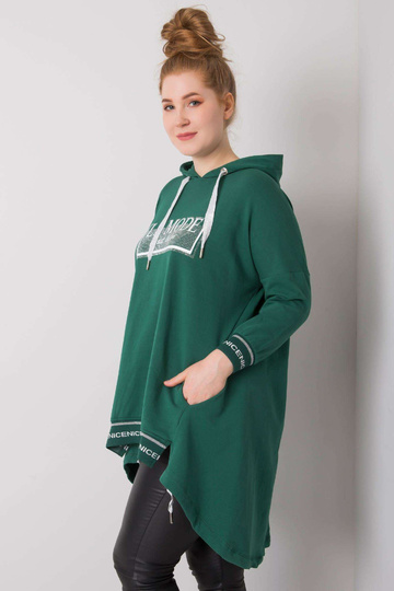 Tumši zaļš sporta krekls ar... 2