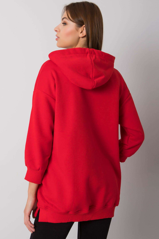 Sarkans Leora sporta krekls ar kabatām