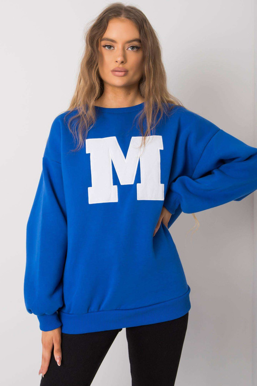 Zils kokvilnas sporta krekls Armelle