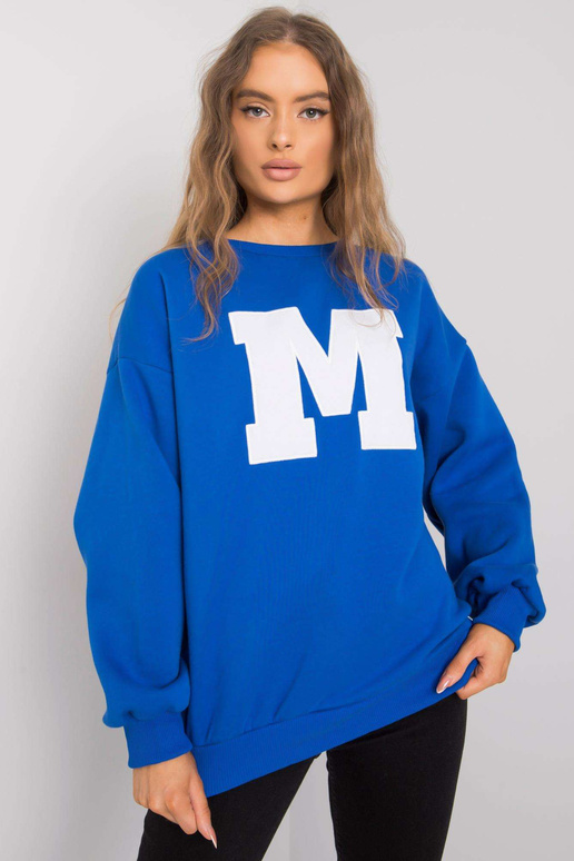 Zils kokvilnas sporta krekls Armelle