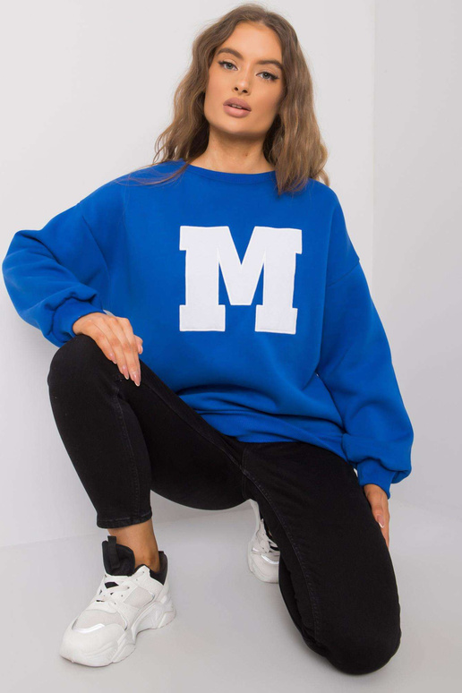 Zils kokvilnas sporta krekls Armelle