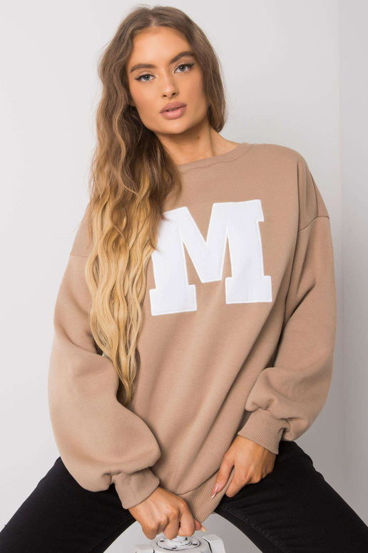 Bēšs kokvilnas sporta krekls Armelle