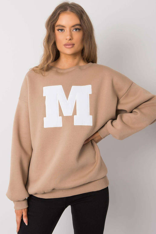 Bēšs kokvilnas sporta krekls Armelle