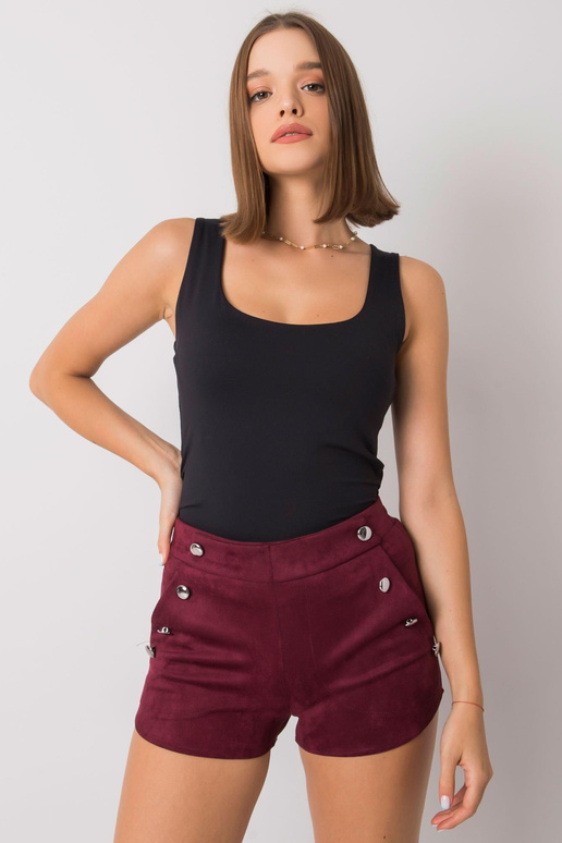 Bordo krāsas šorti ar pogām Jaylah... Bordo krāsas šorti ar pogām Jaylah...