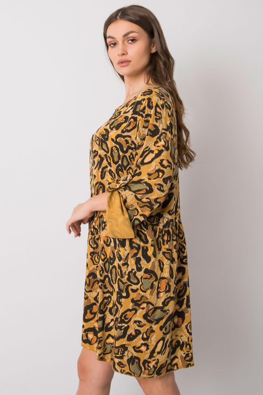 Dzeltena Earlene viskozes kleita Dzeltena Earlene viskozes kleita