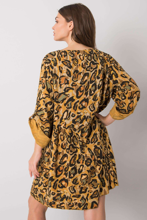 Dzeltena Earlene viskozes kleita Dzeltena Earlene viskozes kleita