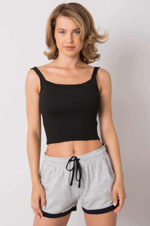 Djoelle melns rievotu tops