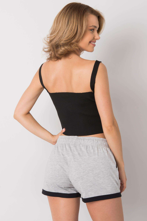 Djoelle melns rievotu tops