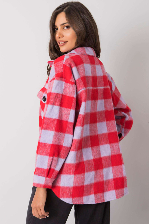 Melānas sarkano un ceriņu rūtainais...