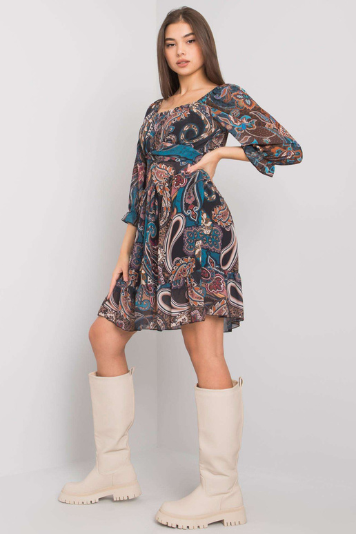 Tumši zila kleita ar apdrukām Ammara...