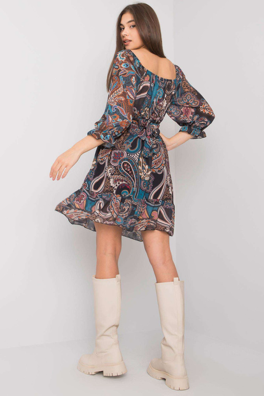 Tumši zila kleita ar apdrukām Ammara...