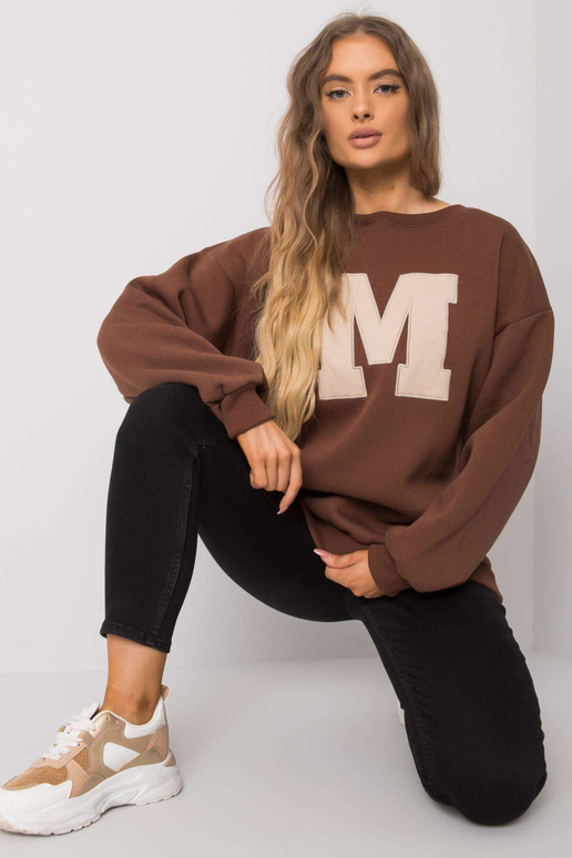 Brūns kokvilnas sporta krekls Armelle